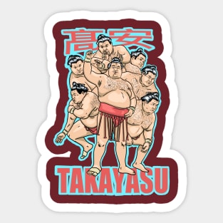 Takayasu sumo wrestler from japan Sticker